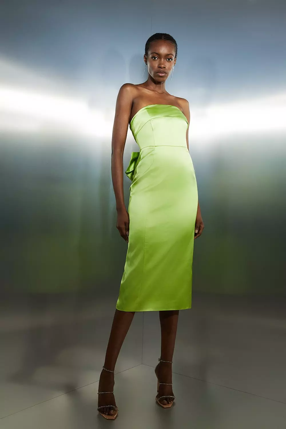 Karen millen bow waist midi dress best sale